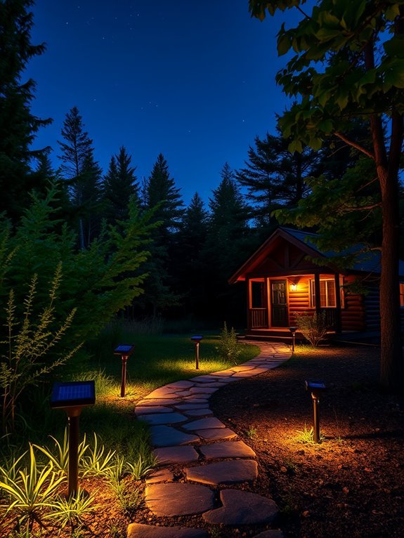 illuminating outdoor solar lighting