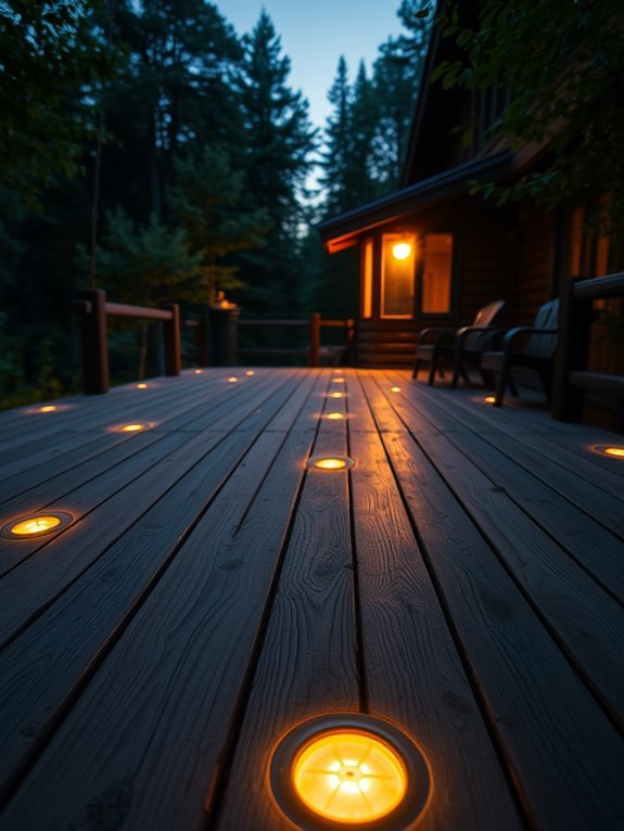 in ground illumination for decks