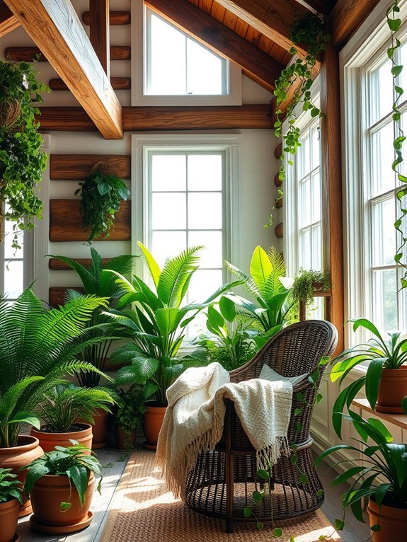 indoor greenery and plants