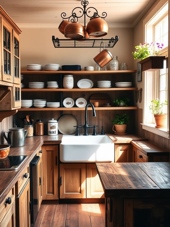 install a farmhouse sink