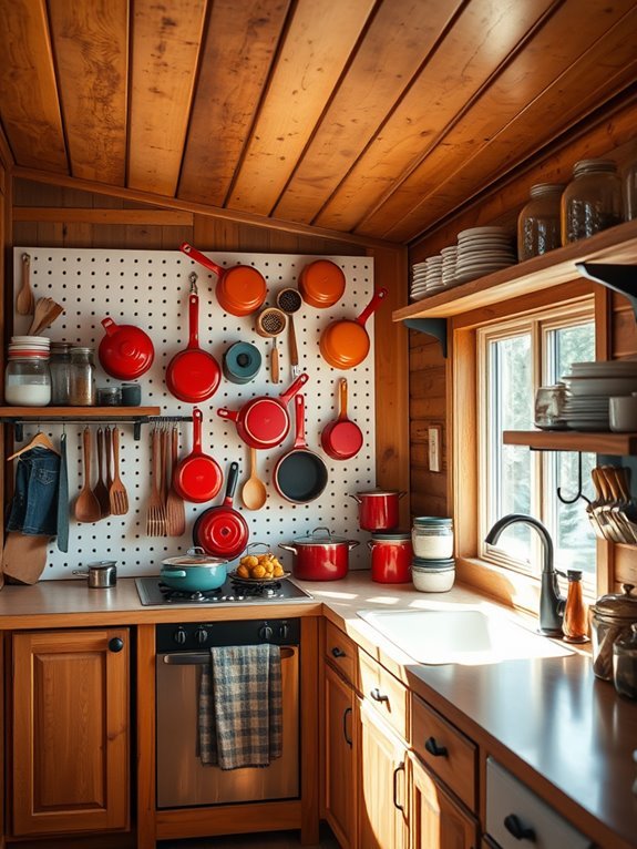 install a pegboard organizer