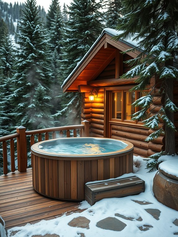 install a relaxing hot tub