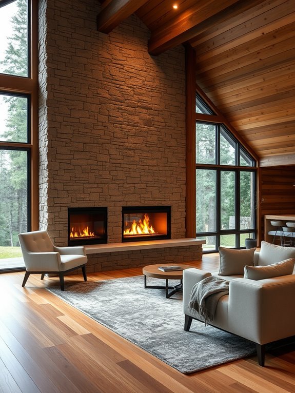 install contemporary fireplace system