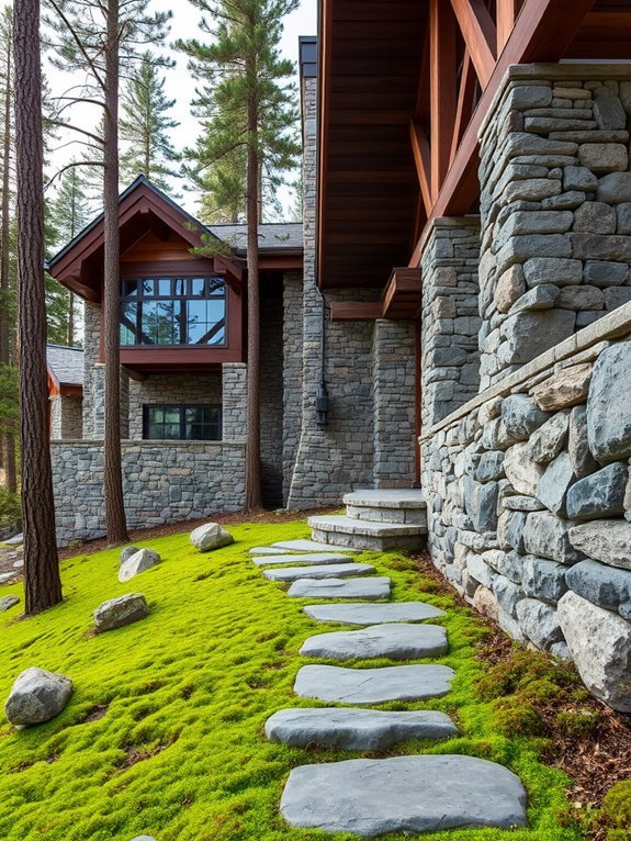 integrate natural stone features