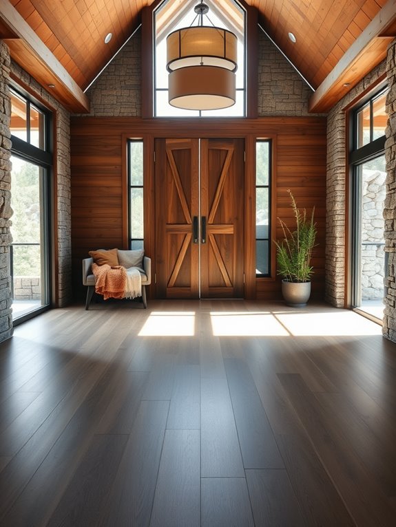 inviting and stylish entrance