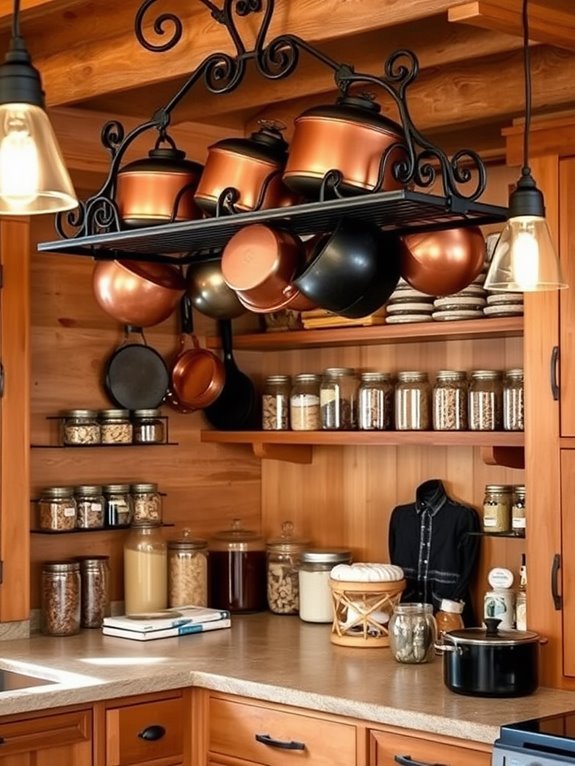 kitchen storage solution overhead