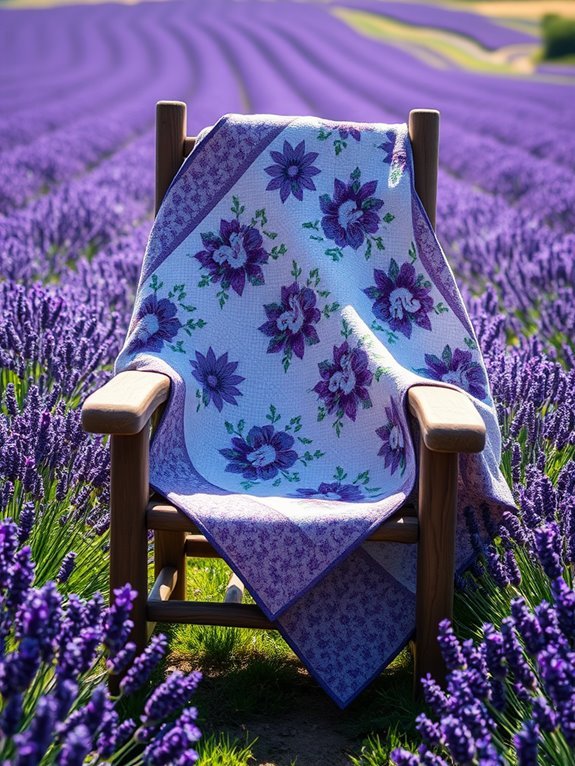lavender floral design pattern