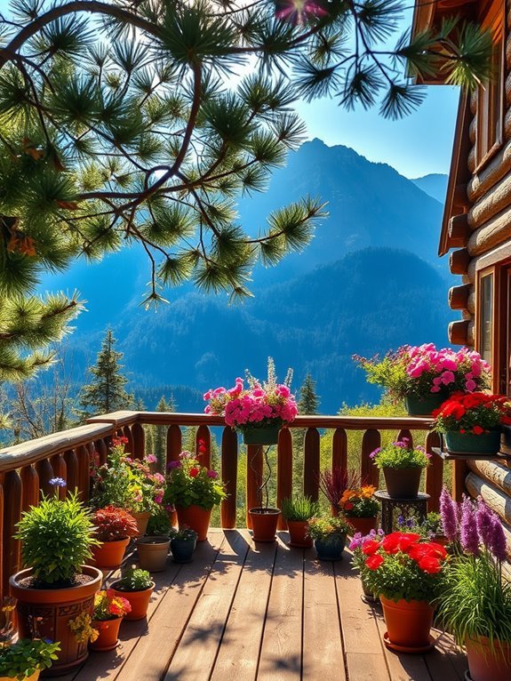 lively indoor greenery display