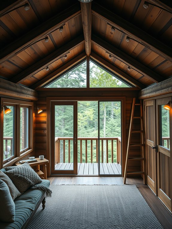 loft with outdoor entry