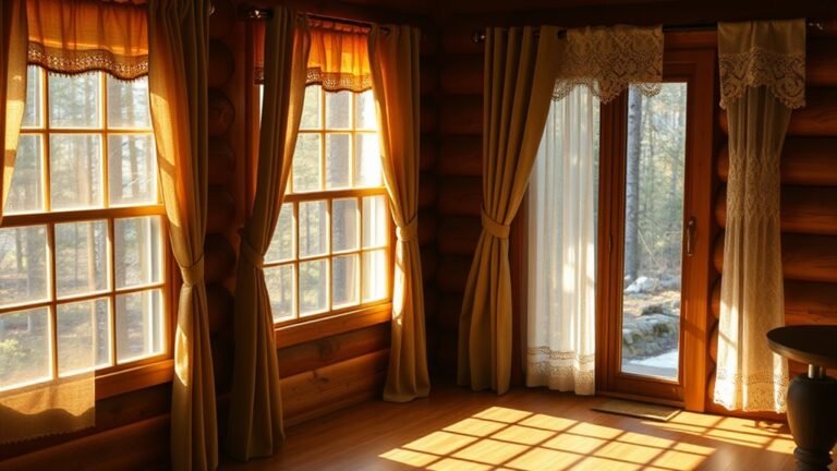 log cabin curtain inspiration