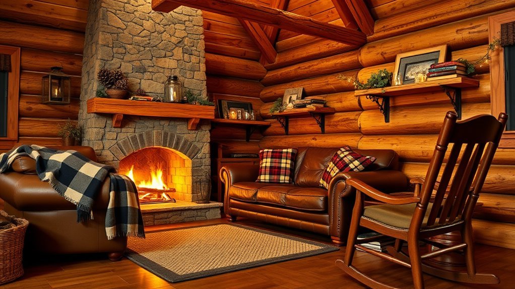 log cabin decor inspiration ideas