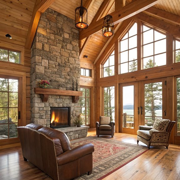 log cabin interior inspiration