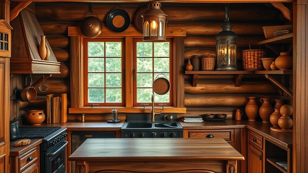 log cabin kitchen inspiration