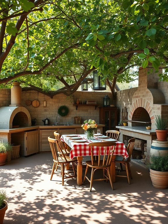 lovely outdoor dining spot
