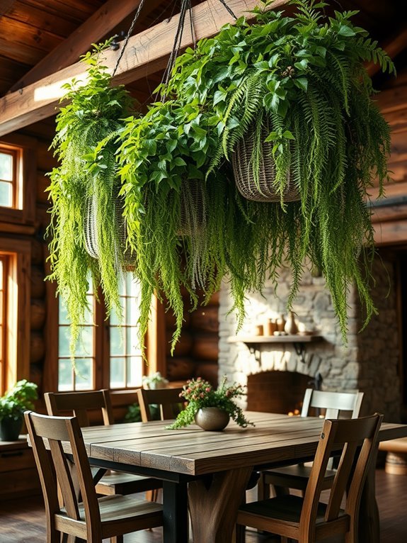 lush hanging plant decor