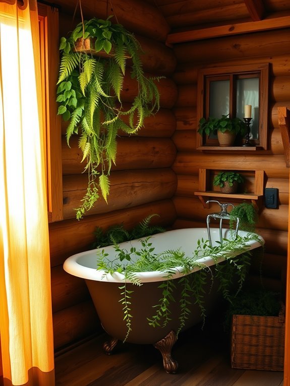 lush vegetation accents surroundings