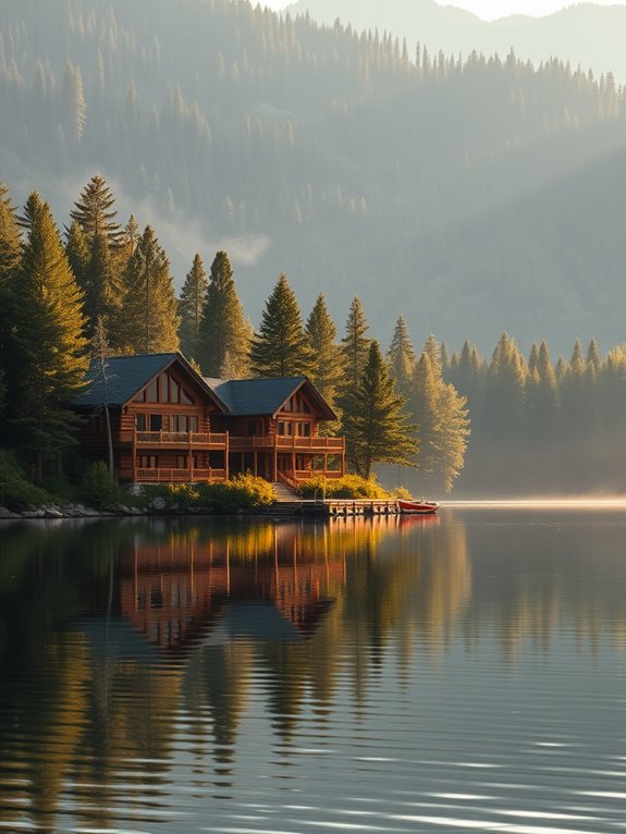 lush wooded waterfront oasis