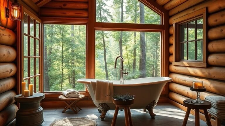 luxurious cabin bathtub designs