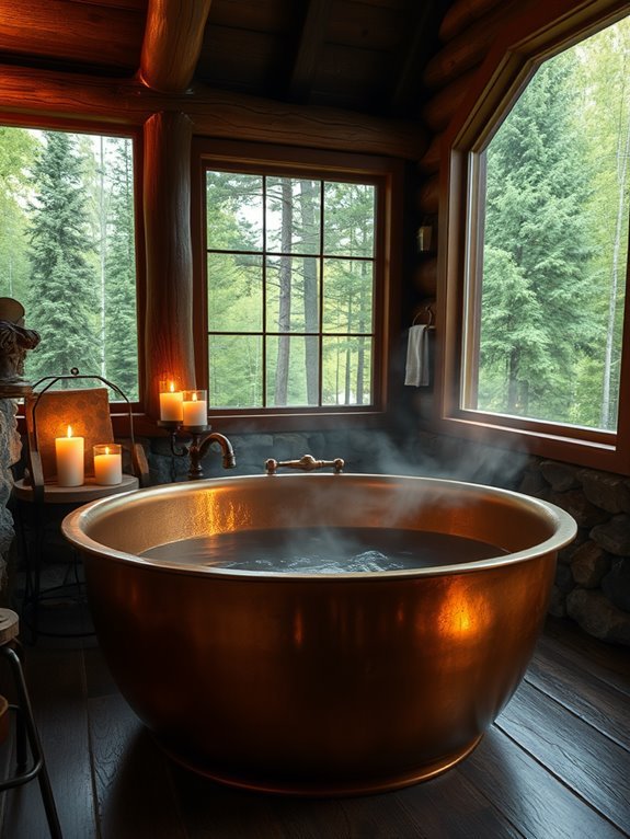 luxurious copper soaking tubs