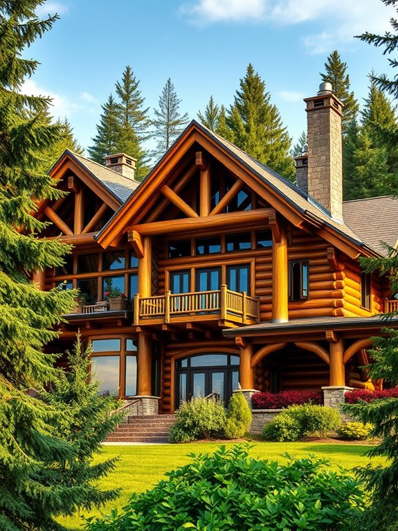 luxurious wooden architectural masterpiece