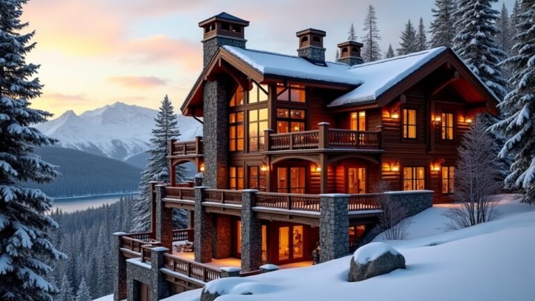 luxury log cabin mansions