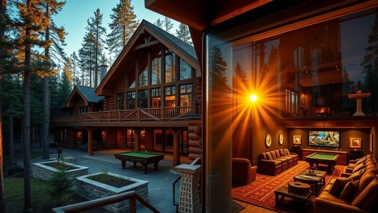 luxury log cabins entertainment