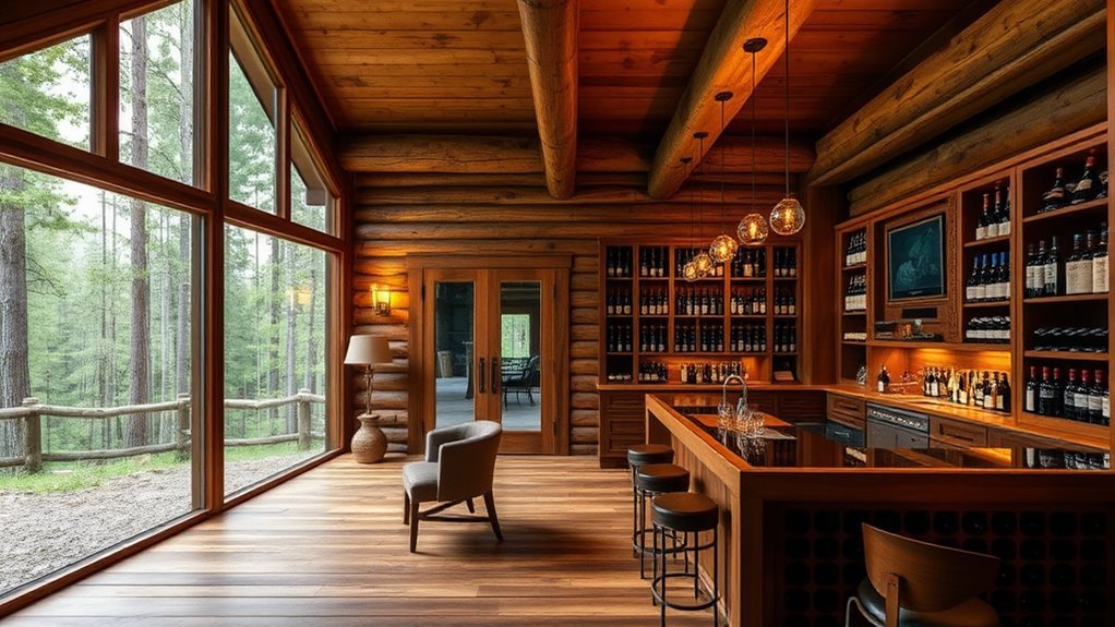 luxury log cabins with amenities