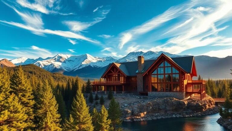 luxury mountain view cabins