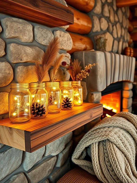 mason jar decorative accents