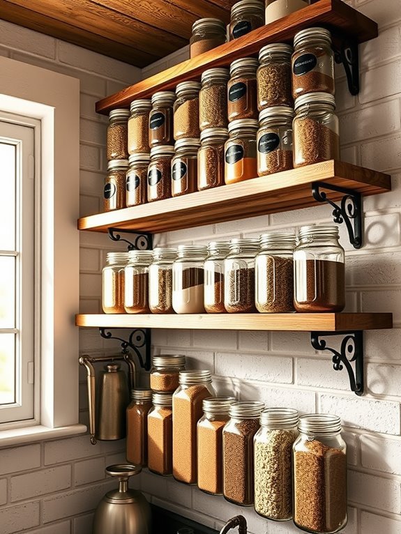 mason jar decorative arrangement