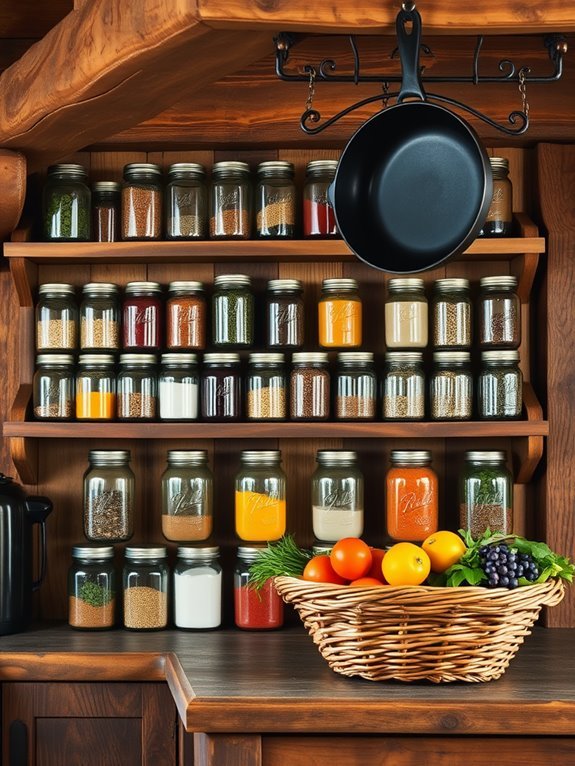 mason jar organization system
