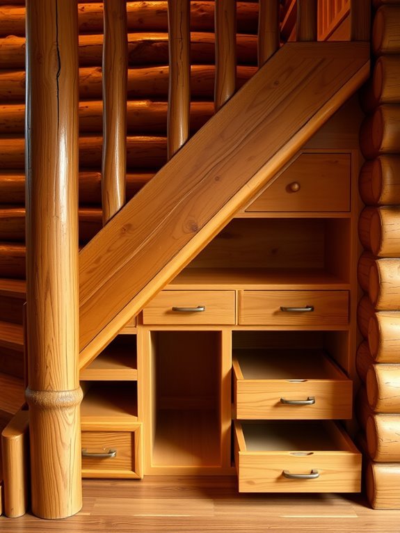 maximize storage under stairs