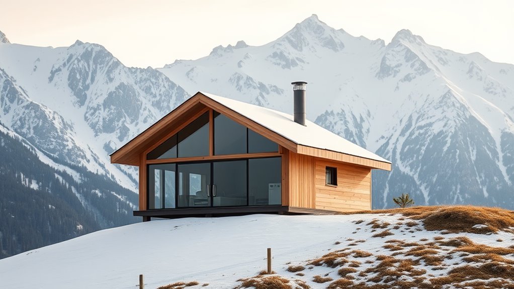 minimalist mountain cabin design