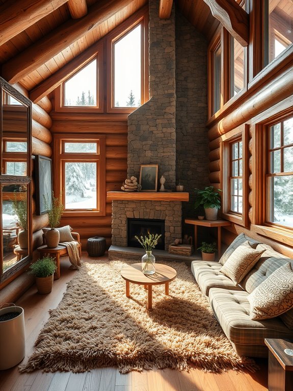 mirrors create visual spaciousness