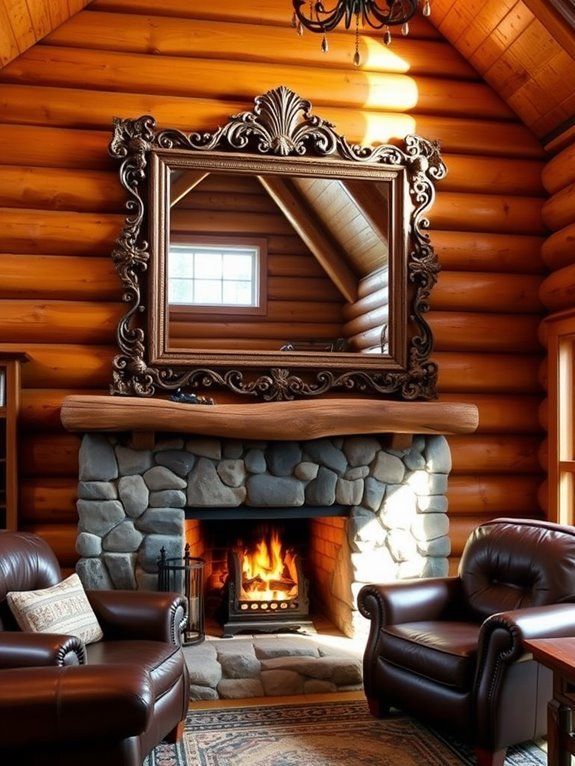mirrors create visual spaciousness