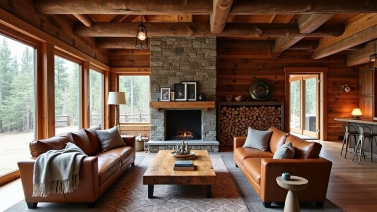 modern log cabin aesthetics