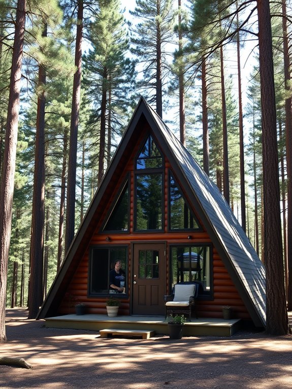 modern rustic a frame cabin