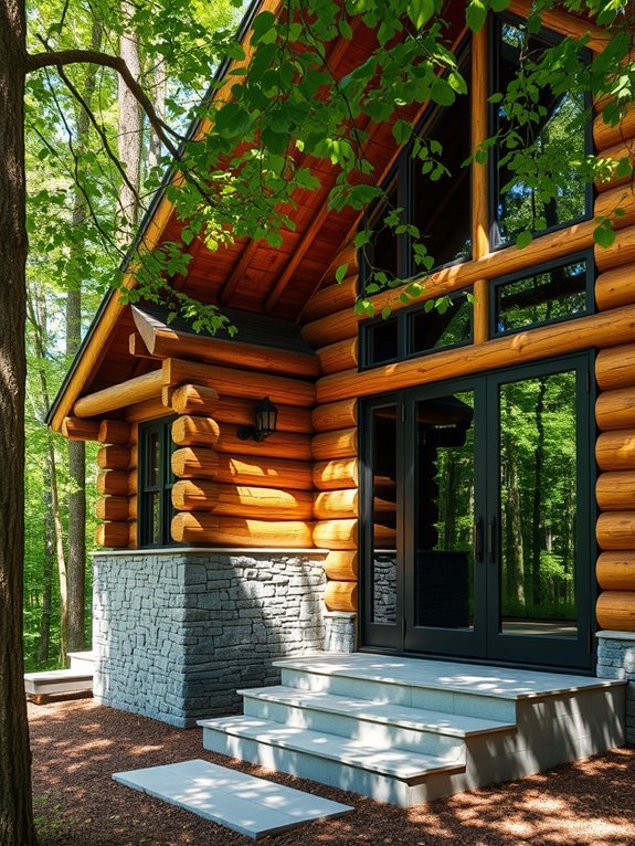 modern rustic wooden retreat