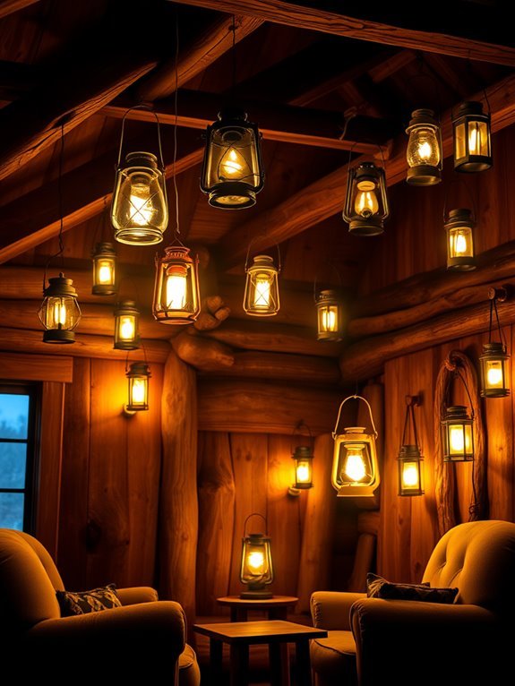 mood lighting with lanterns