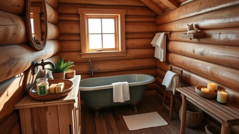 mountain cabin bathroom decor