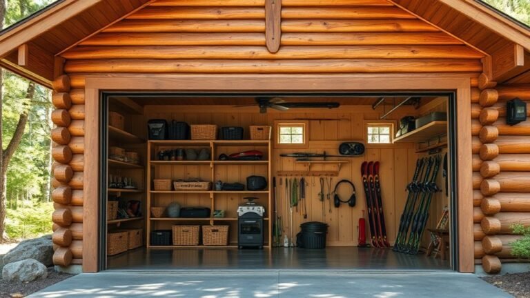 mountain cabin garage storage