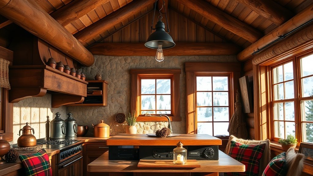 mountain cabin kitchen decor