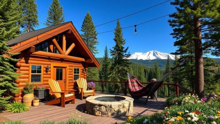 mountain cabin outdoor aesthetics