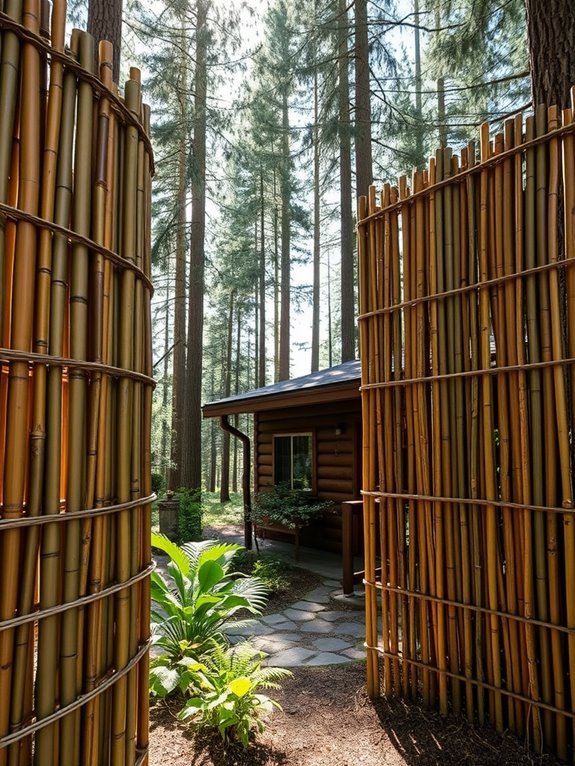 natural bamboo privacy barriers