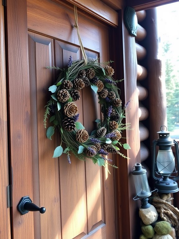 natural decorative door wreaths