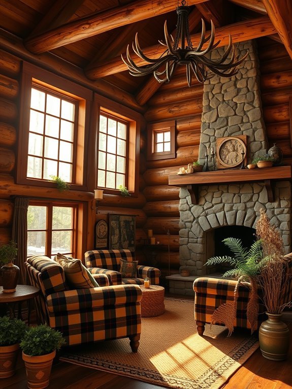 natural decorative elements highlighted