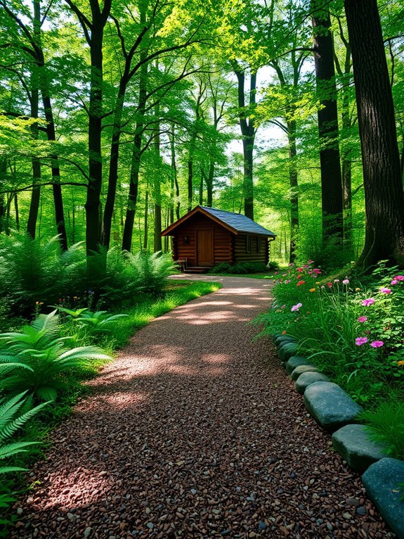 natural ground coverings pathway