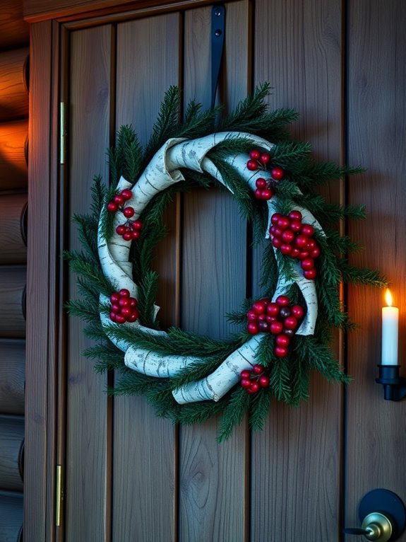natural holiday decoration wreath