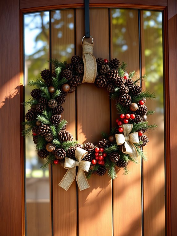 natural holiday decoration wreath