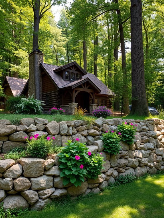 natural landscape construction feature